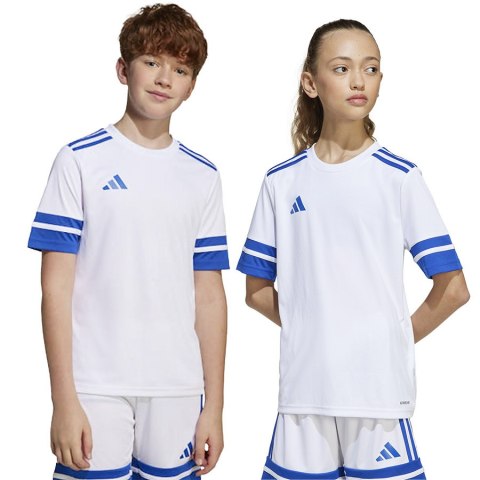 Koszulka adidas SQUADRA 25 JSY Jr JJ0060 biały 140 cm Adidas Koszulka adidas SQUADRA 25 JSY Jr JJ0060 biały 140 cm Adidas