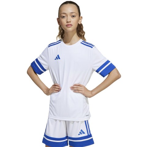 Koszulka adidas SQUADRA 25 JSY Jr JJ0060 biały 140 cm Adidas Koszulka adidas SQUADRA 25 JSY Jr JJ0060 biały 140 cm Adidas