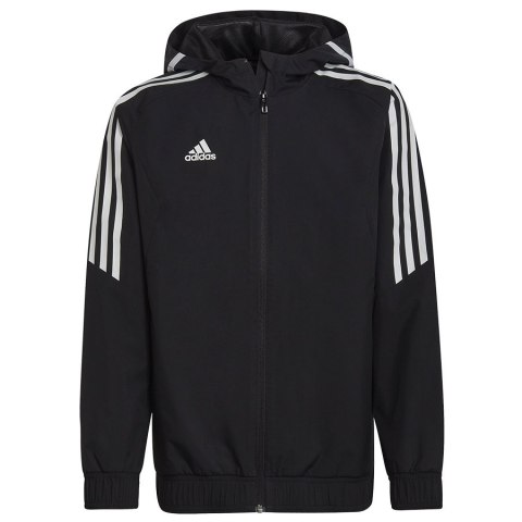 Kurtka adidas Condivo 22 All Weather Jacket Jr HA6253 czarny 140 cm Adidas Kurtka adidas Condivo 22 All Weather Jacket Jr HA6253 czarny 140 cm Adidas