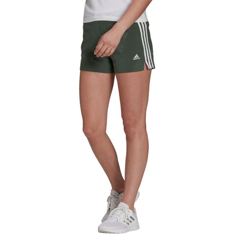 Spodenki damskie adidas Essentials Slim Shorts khaki GM5525 Adidas Spodenki damskie adidas Essentials Slim Shorts khaki GM5525 Adidas