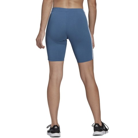 Spodenki damskie adidas Essentials 3-Stripes Bike Shorts niebieskie HD1803 Adidas Spodenki damskie adidas Essentials 3-Stripes Bike Shorts niebieskie HD1803 Adidas